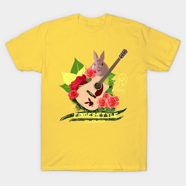 acoustic guitar player T-Shirt by sensielong